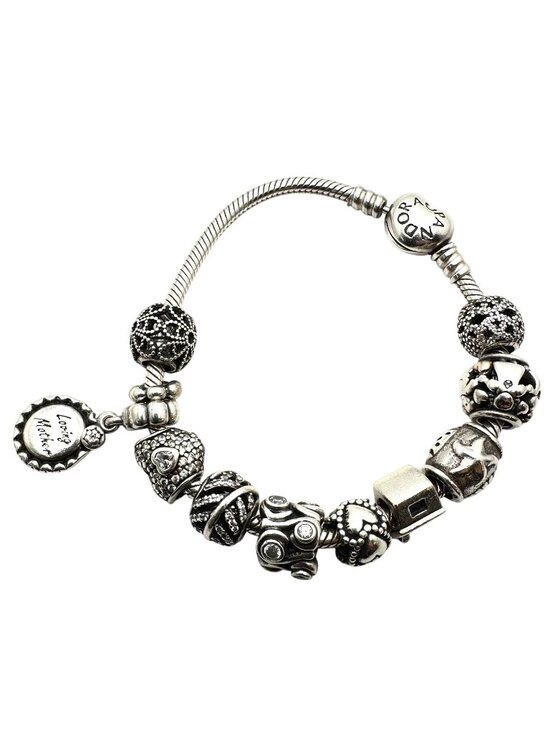 Pandora Jewelry - Pandora Sterling Silver Charm Bracelet 6.5" Loaded with Charms 42 Grams